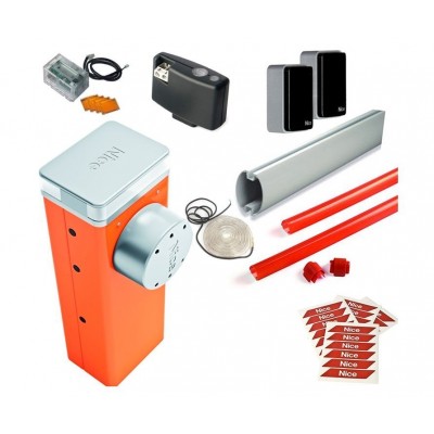 Шлагбаум NICE M3BARBDKIT1 шириной до 3 метров со светодиодной подсветкой